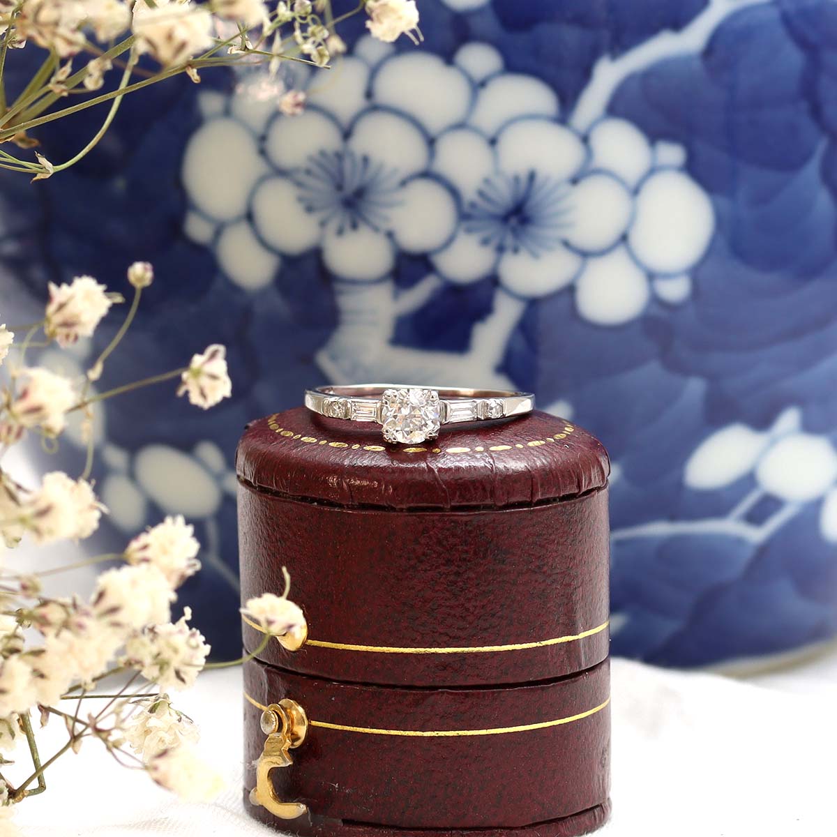 Late Art Deco Engagement Ring #VR220715-2 Default Title