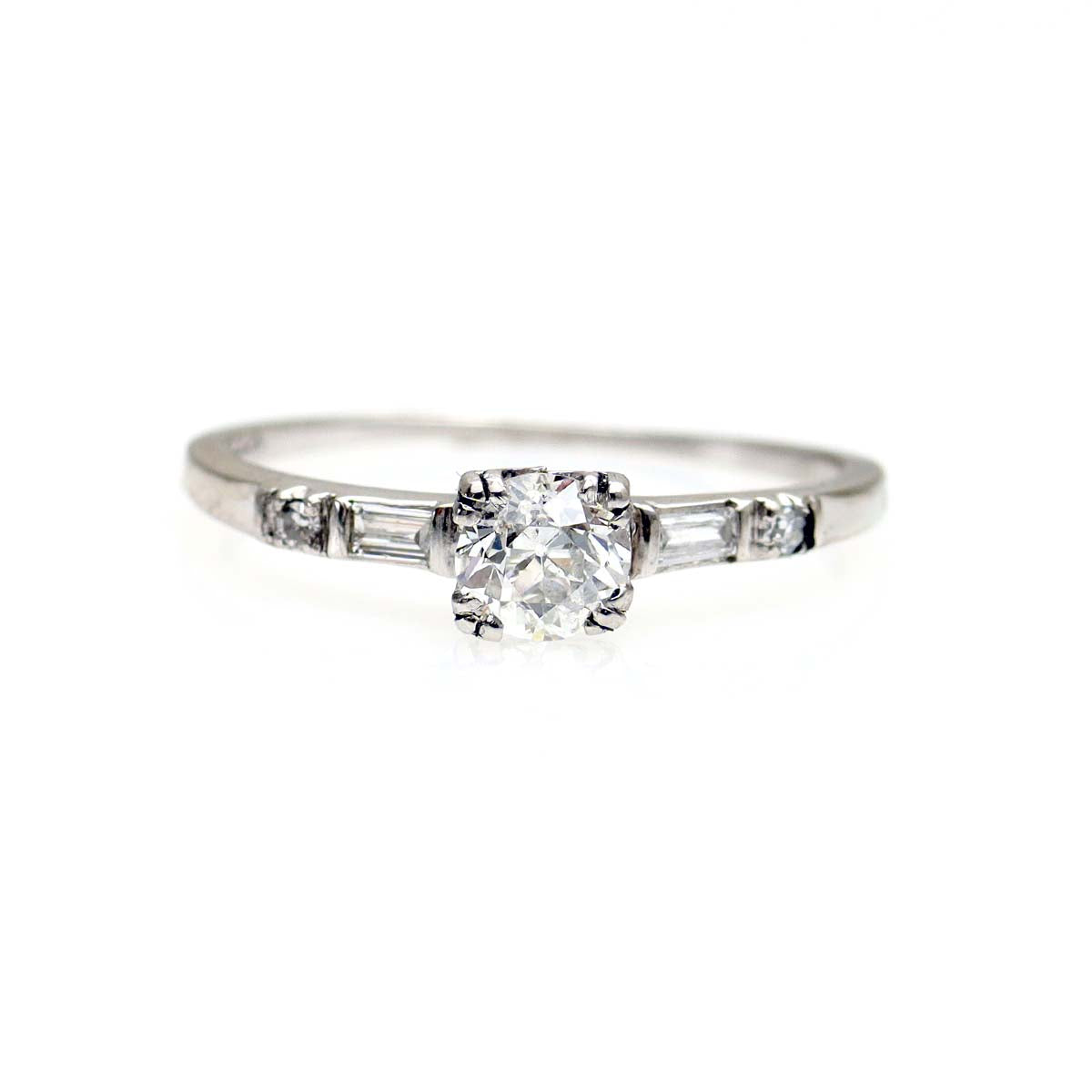 Late Art Deco Engagement Ring #VR220715-2 - Engagement Rings