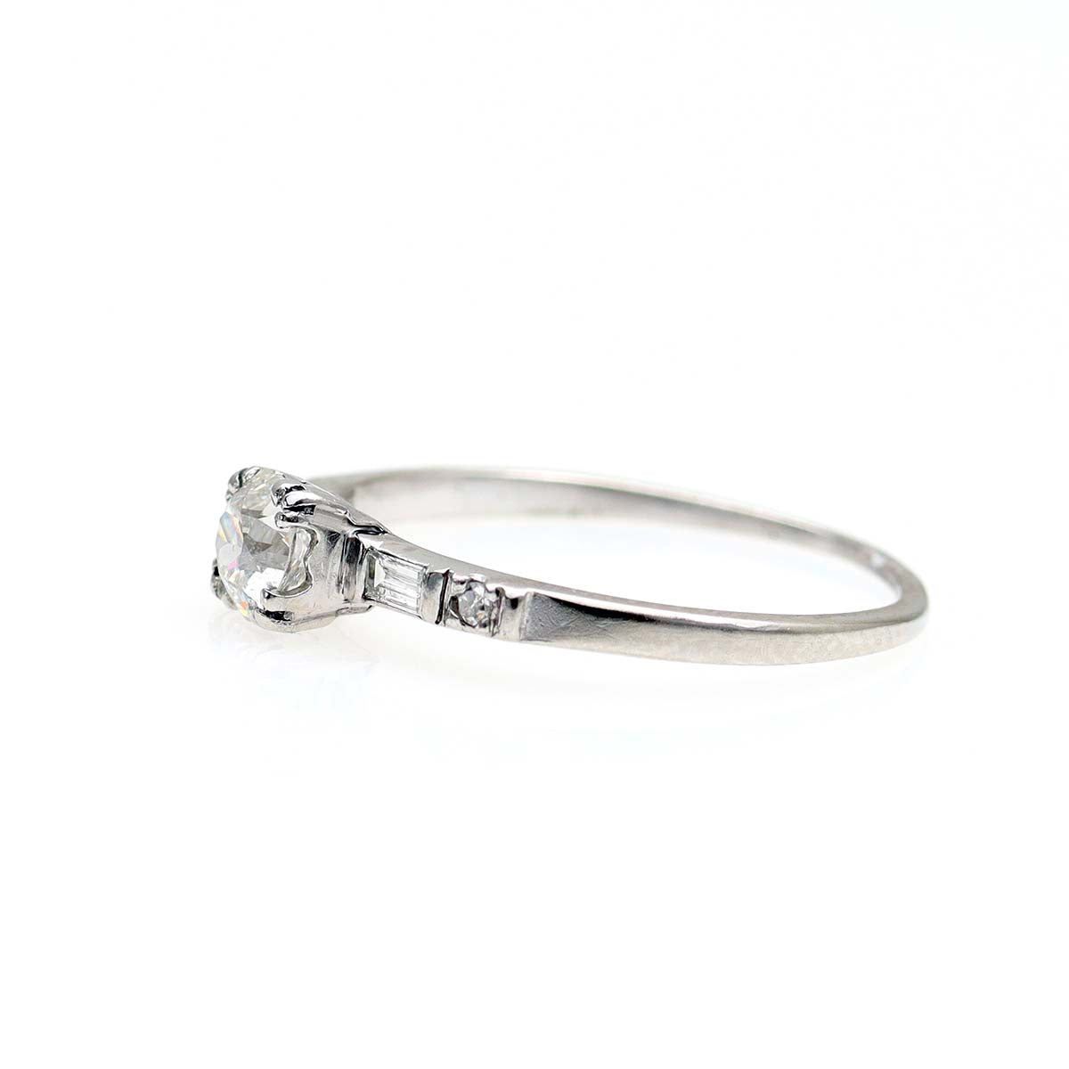 Late Art Deco Engagement Ring #VR220715-2 - Engagement Rings