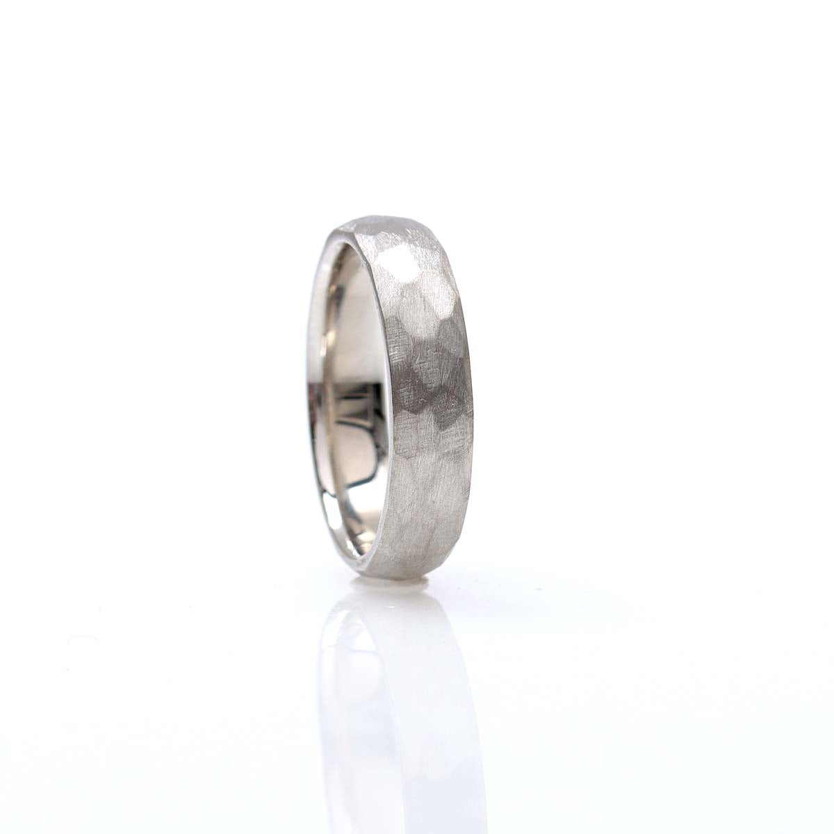 Men’s Hammered Finish Wedding Band #MBH5-1 - Sold