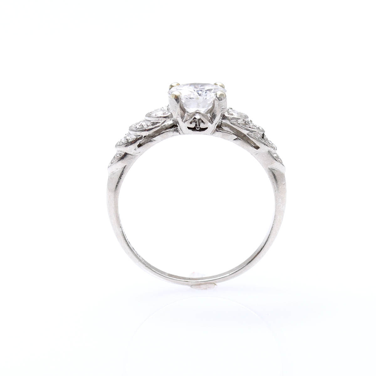 Mid-Century Diamond Engagement Ring #VR241004 - Engagement Rings