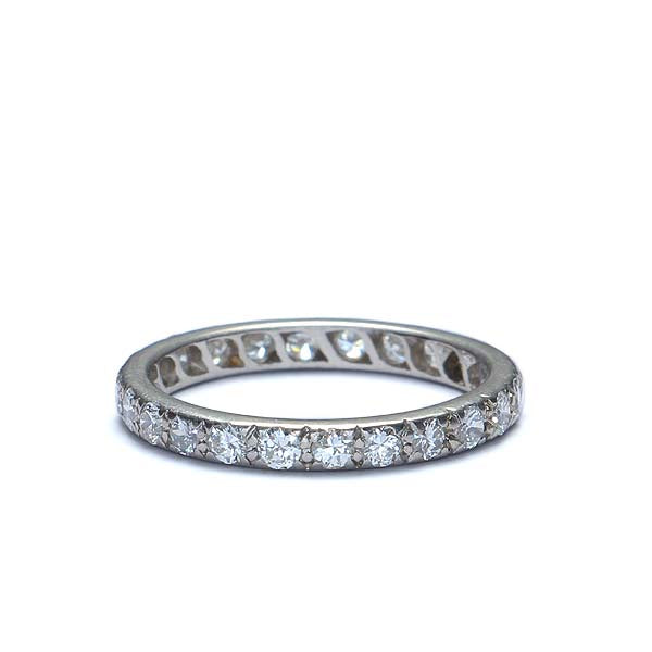 Mid-Century Diamond eterntiy wedding band. #VR140606-01 - Leigh Jay & Co