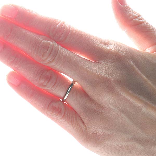 Midcentury 14k White gold wedding band #VR10325-01 - Wedding Bands