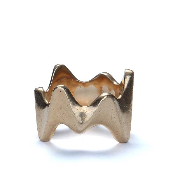 Midcentury Modernist Gold Ring #VR161025-01 - Wedding Bands