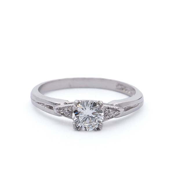 Midcentury Platinum Engagement Ring #VR181105-1 - Engagement Rings