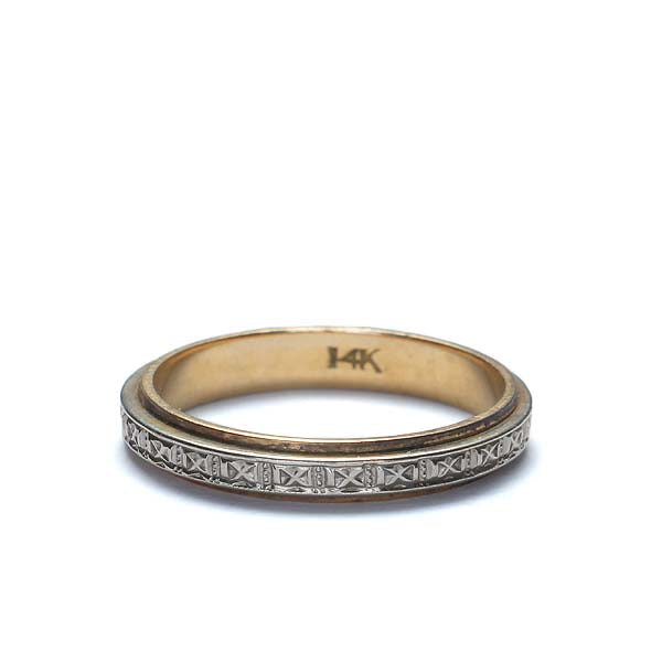 Midcentury wedding band #B140728-14 - Leigh Jay & Co.
