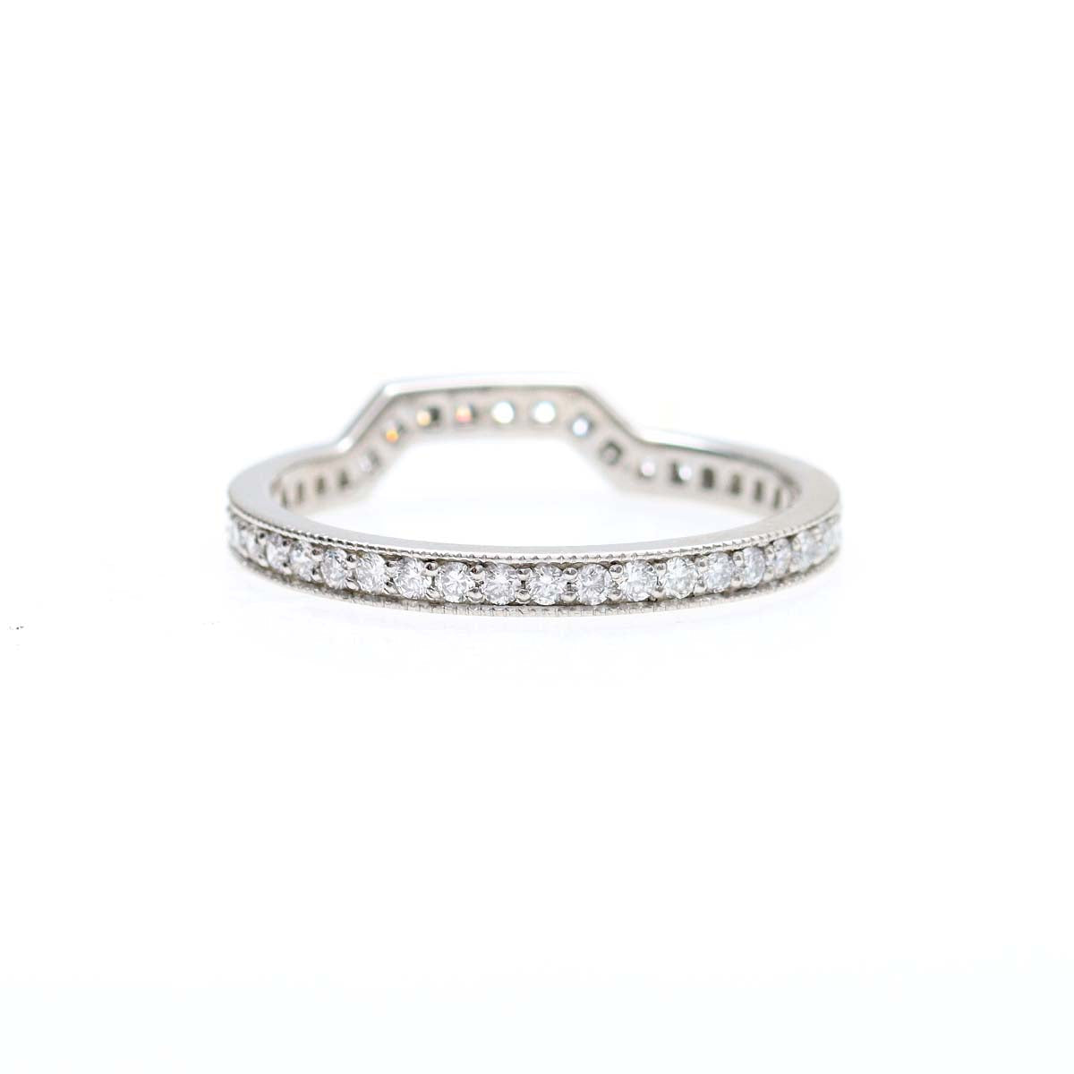 Narrow Bead-Set Diamond Band with Bump Out #L1030NPT-1 - Wedding Bands