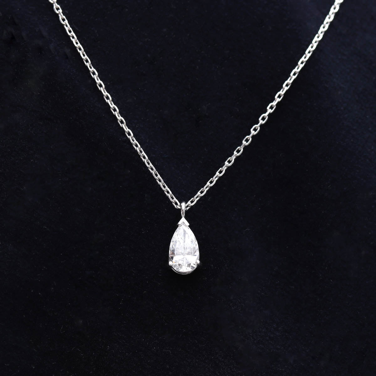 Pear Shape Diamond Pendant Made by Gubelin #VP241213-5 - Necklaces