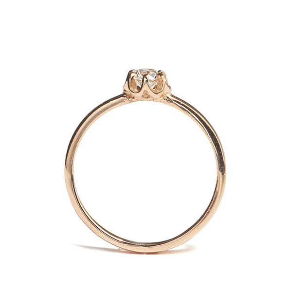 Petite Replica  Antique Engagement ring #3261-14 - Leigh Jay & Co