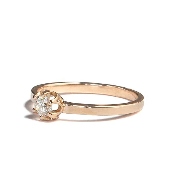 Petite Replica  Antique Engagement ring #3261-14 - Leigh Jay & Co