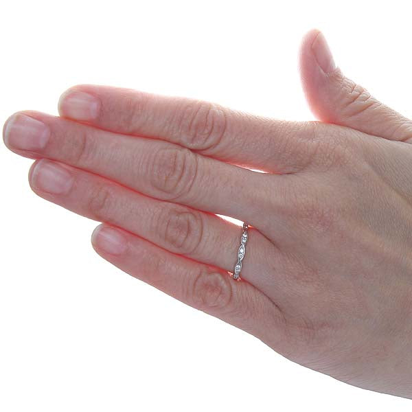 Platinum and Diamond Wedding Band #L2202DPlat - Wedding Bands
