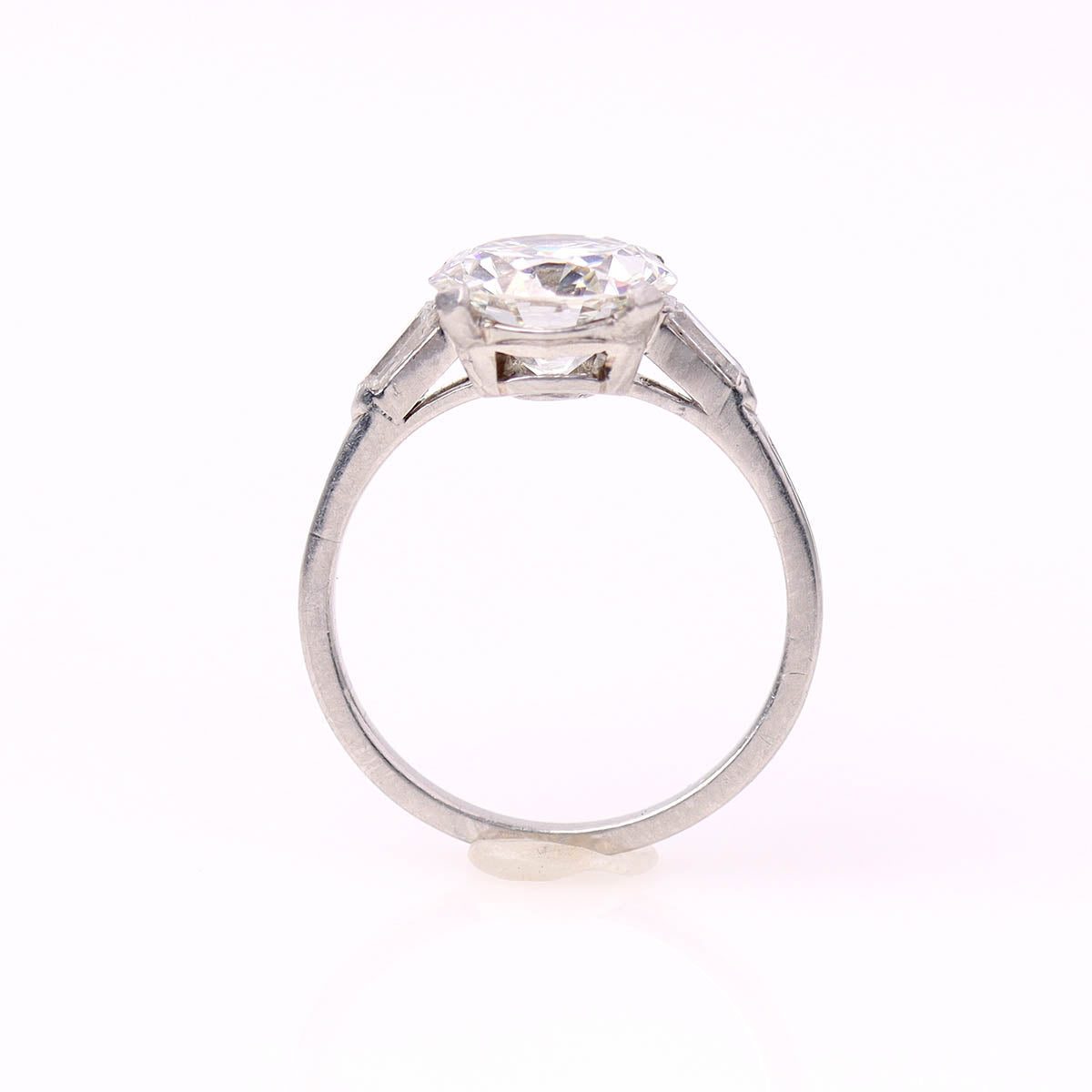 Platinum Late Art Deco Engagement Ring #VR251028 - Engagement Rings