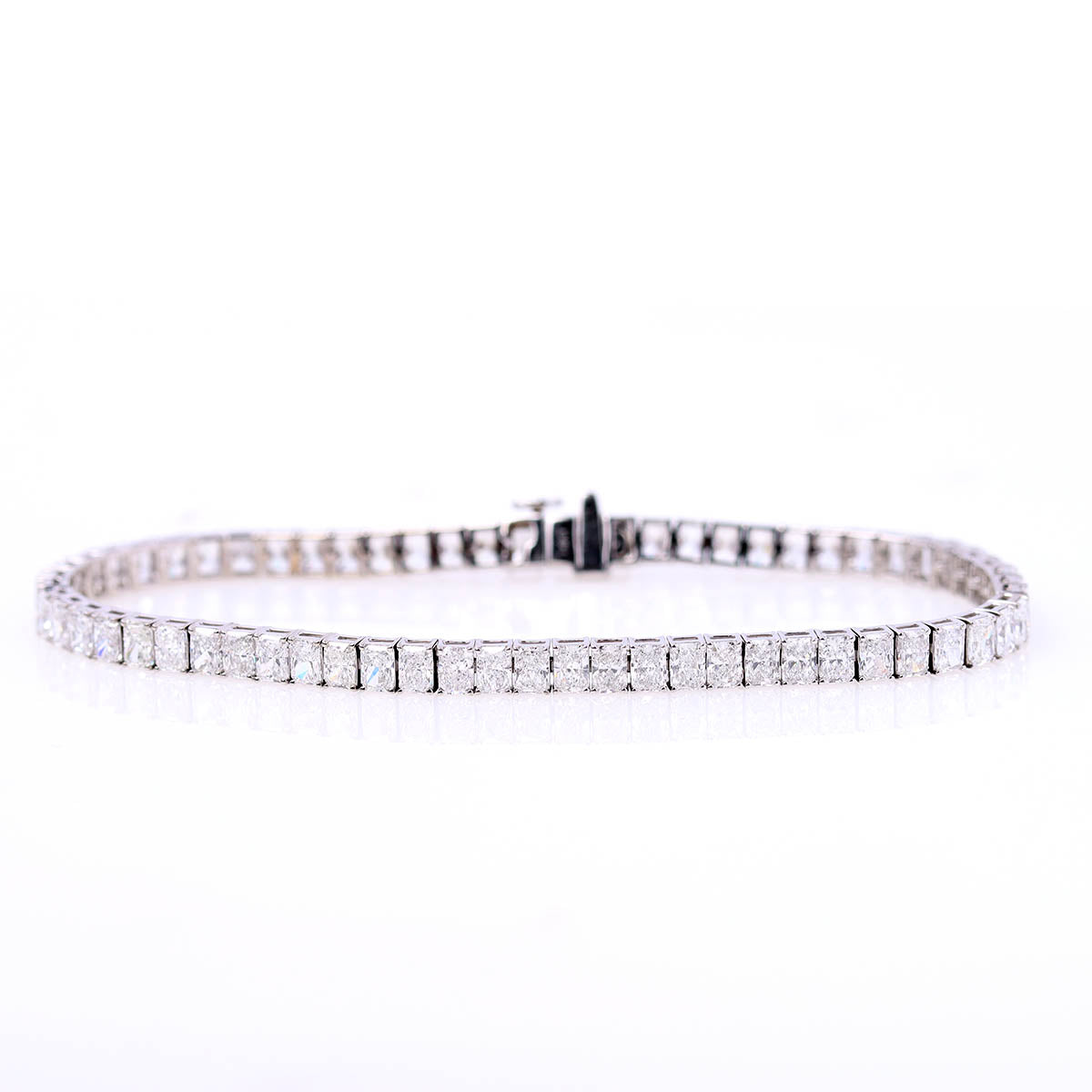 Radiant Cut Diamond Tennis Bracelet 8.39ct Total #TBRC14W8.39 - Bracelets