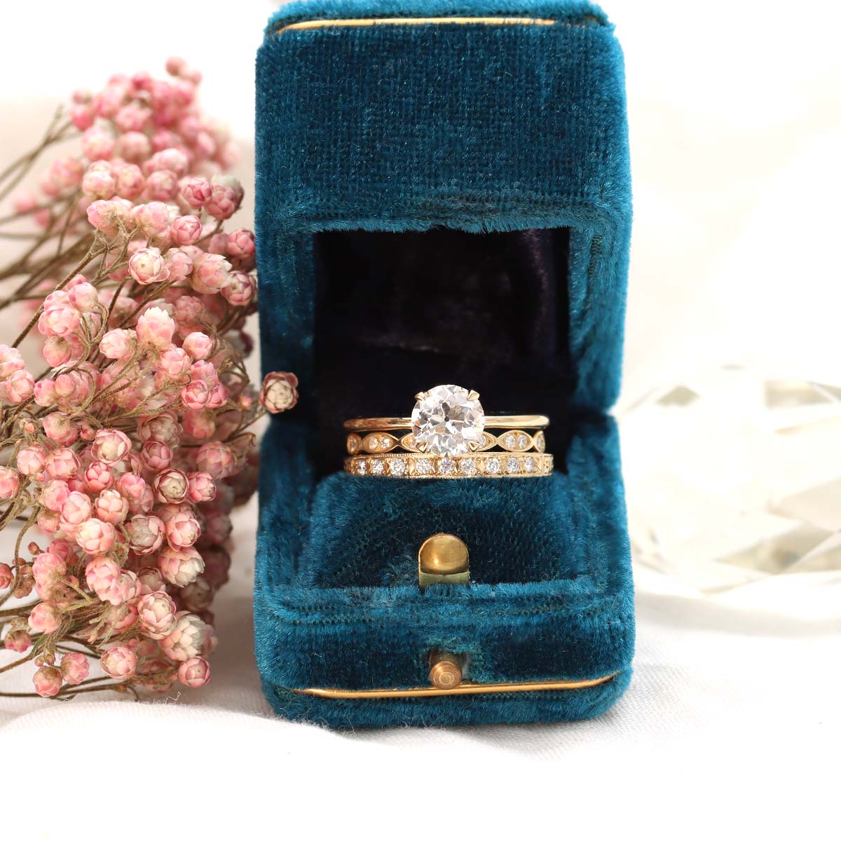 Replica Art Deco Band with Marquise Pattern #L2202 - Wedding Bands