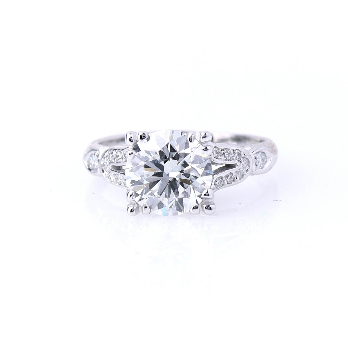 Replica Art Deco Engagement Ring #1003W14-3 - Sold