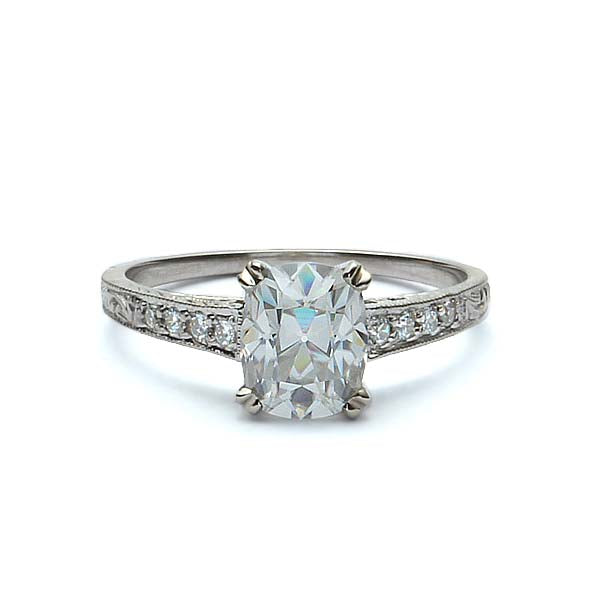 Replica Art Deco Engagement ring #1030EC-7 - Leigh Jay & Co.