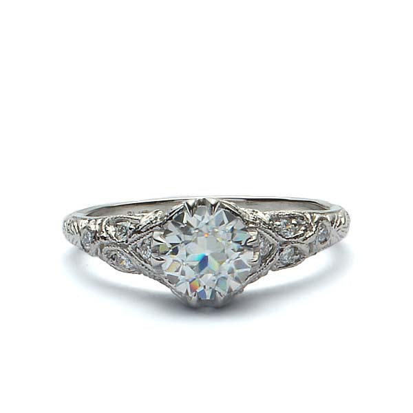 Replica Art Deco Engagement Ring #1140-57 - Leigh Jay & Co.