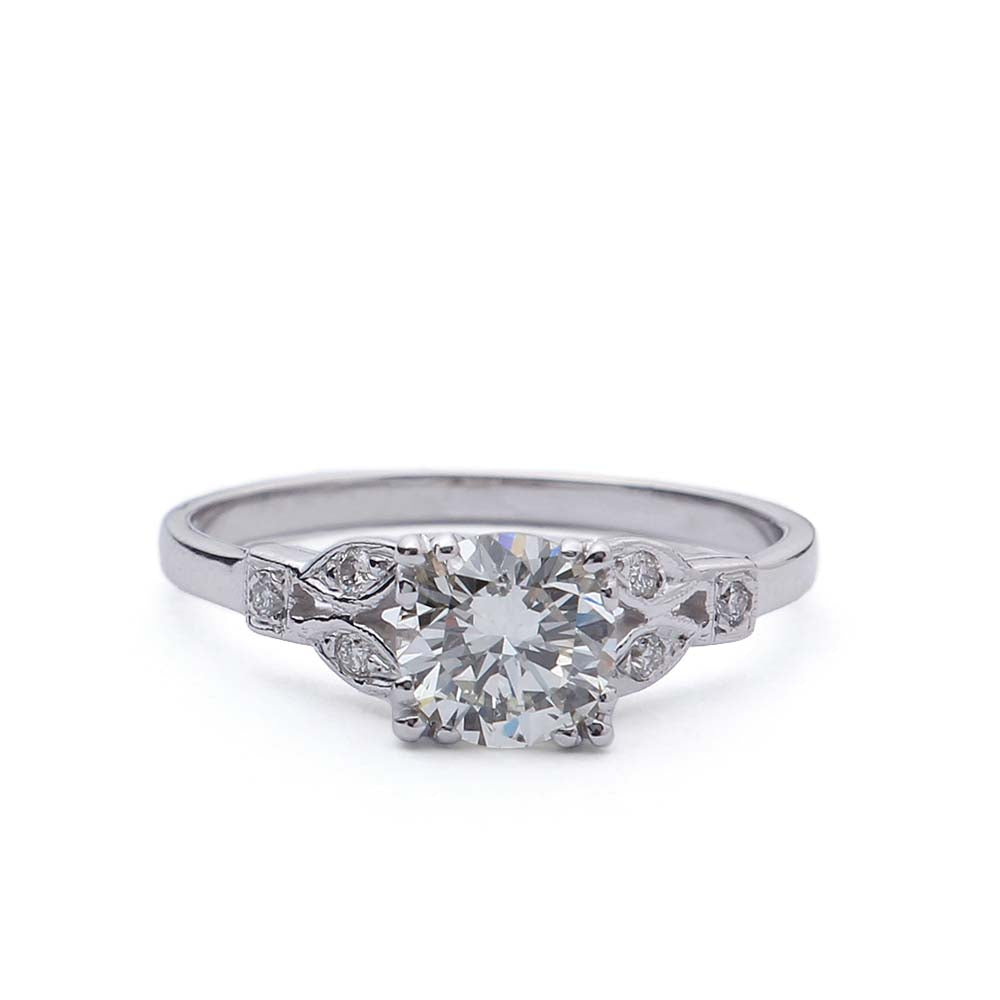 Replica Art Deco Engagement Ring #2650-10 - Leigh Jay & Co.