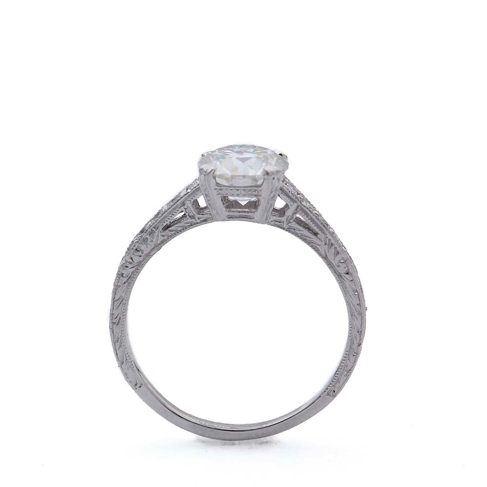 Replica  Art Deco Engagement Ring #2675-36 - Leigh Jay & Co