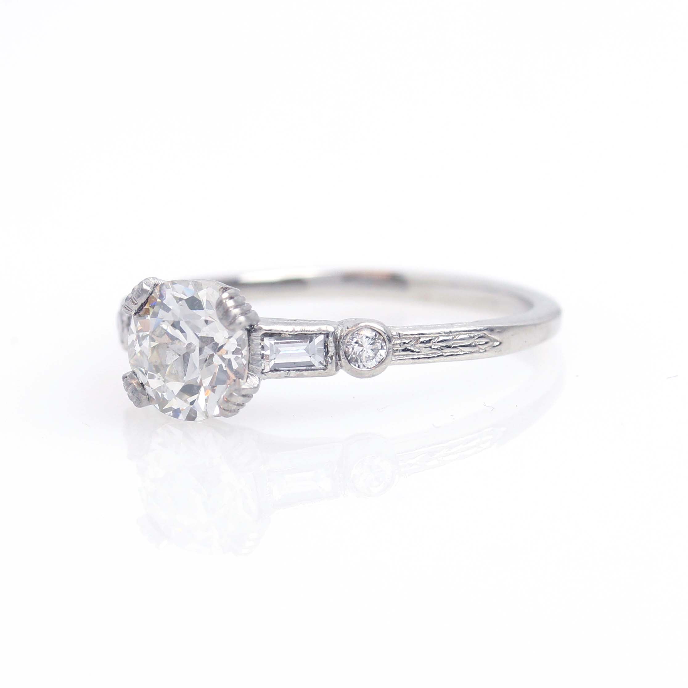 Replica Art Deco Engagement Ring #3050-8 Default Title