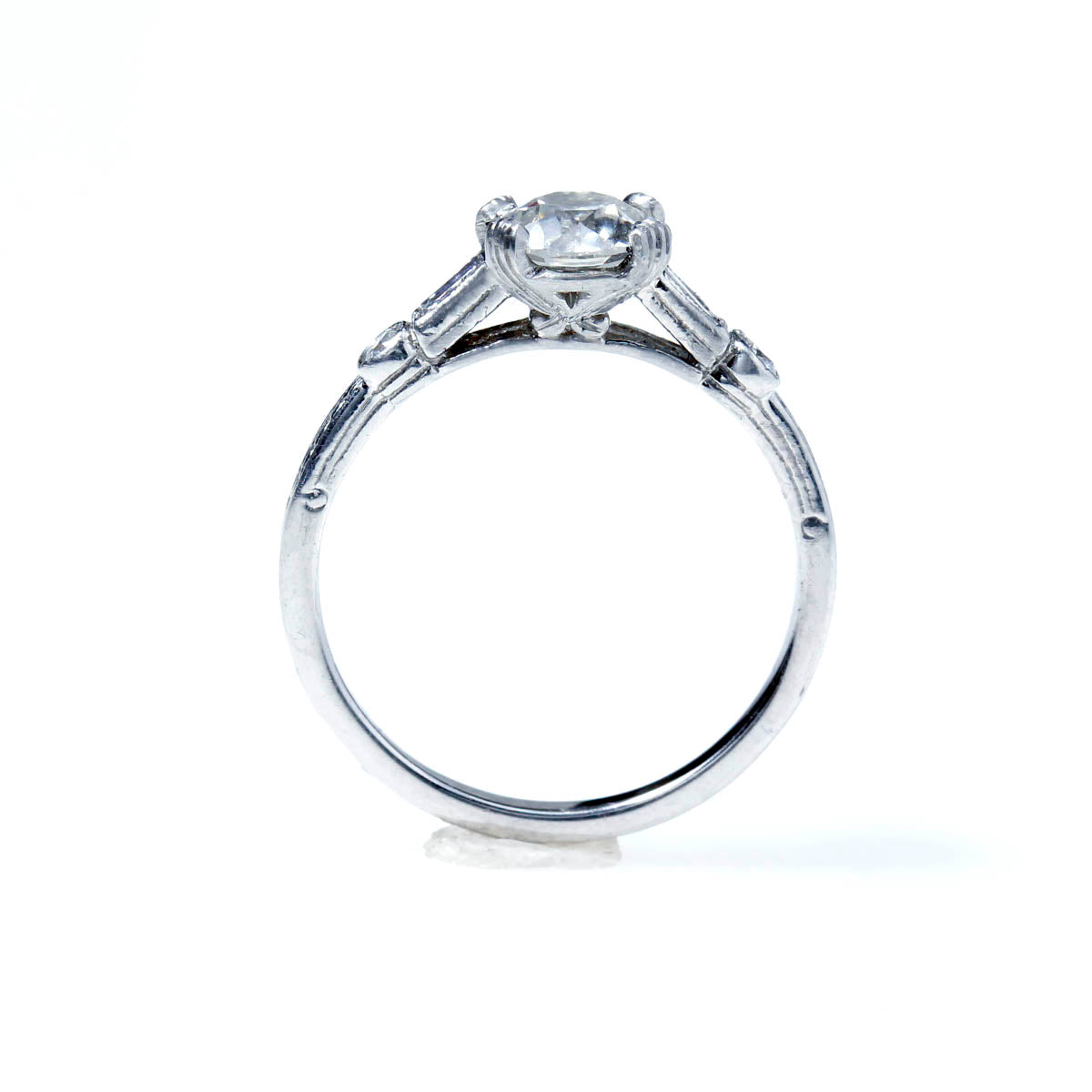 Replica Art Deco Engagement Ring #3050-8 - engagement rings
