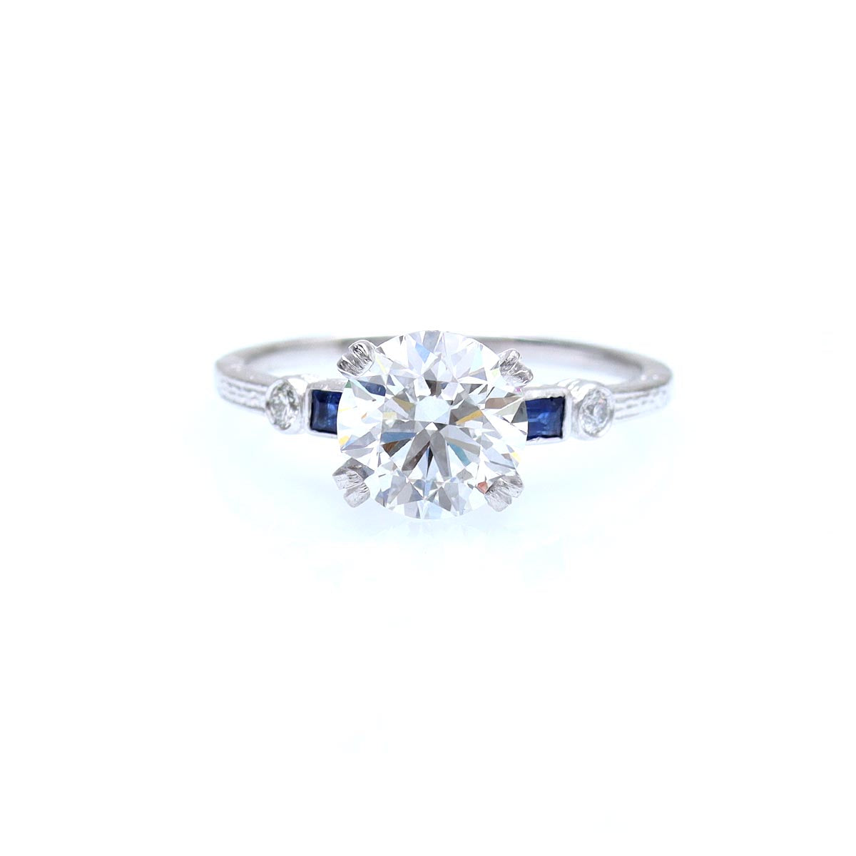 Replica Art Deco Engagement Ring #3050-9 - engagement rings