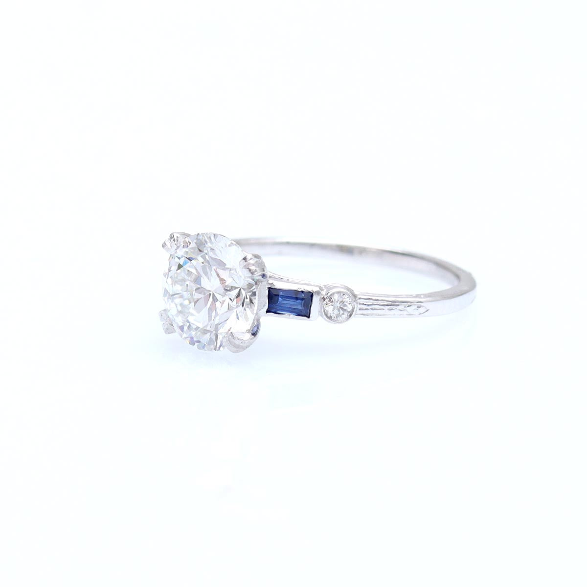 Replica Art Deco Engagement Ring #3050-9 - engagement rings