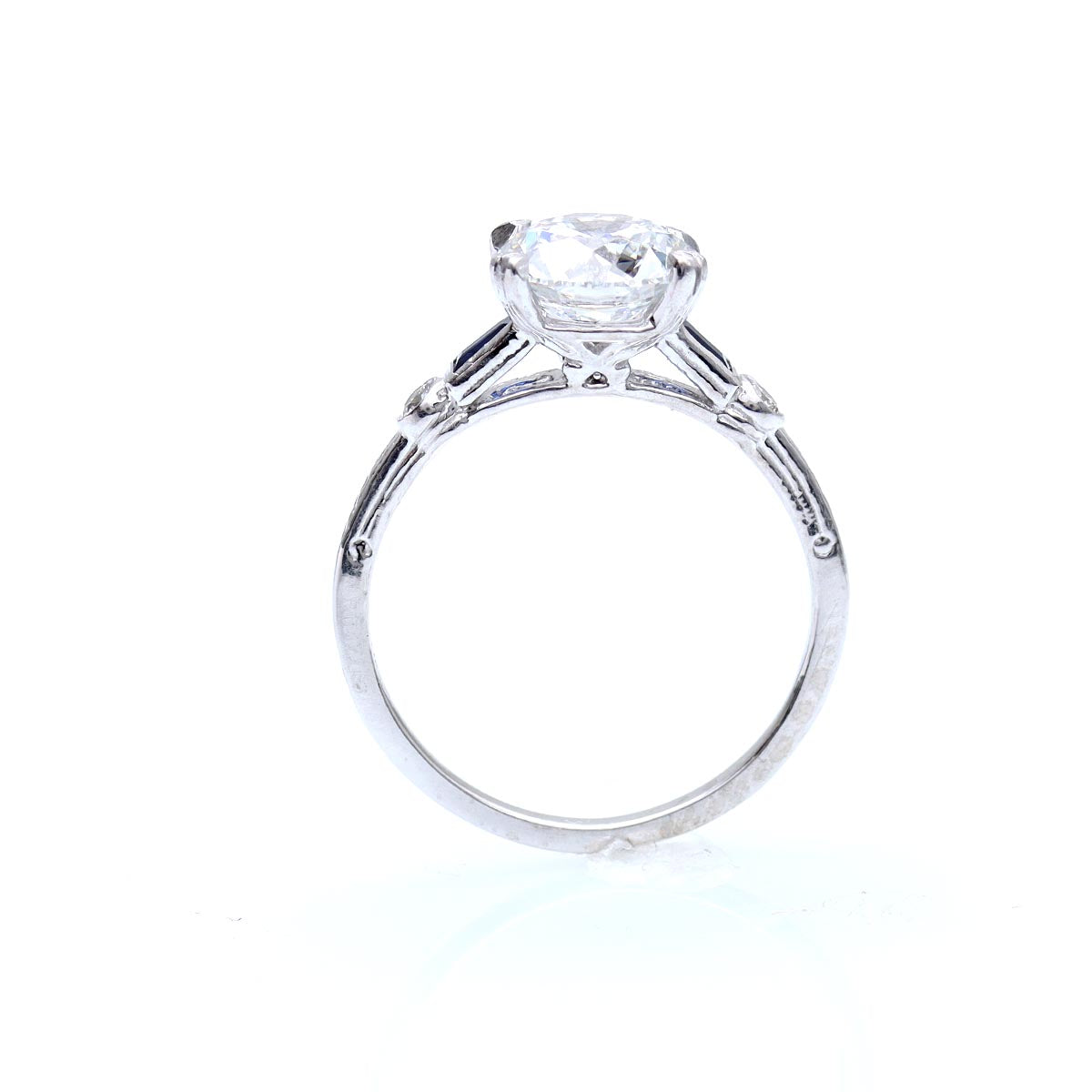 Replica Art Deco Engagement Ring #3050-9 - engagement rings