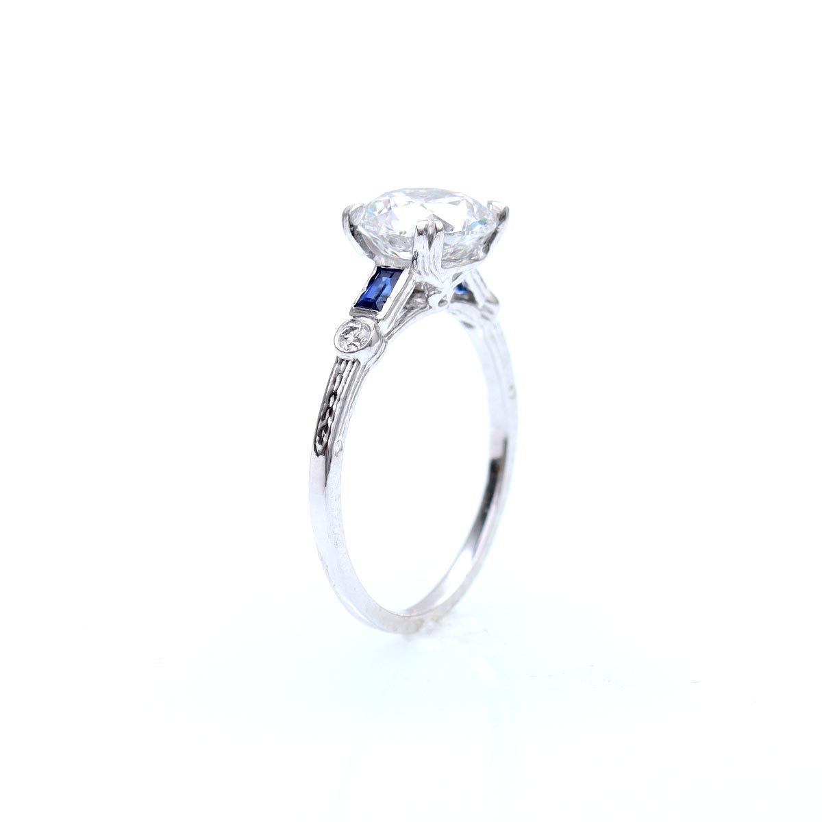 Replica Art Deco Engagement Ring #3050-9 - engagement rings