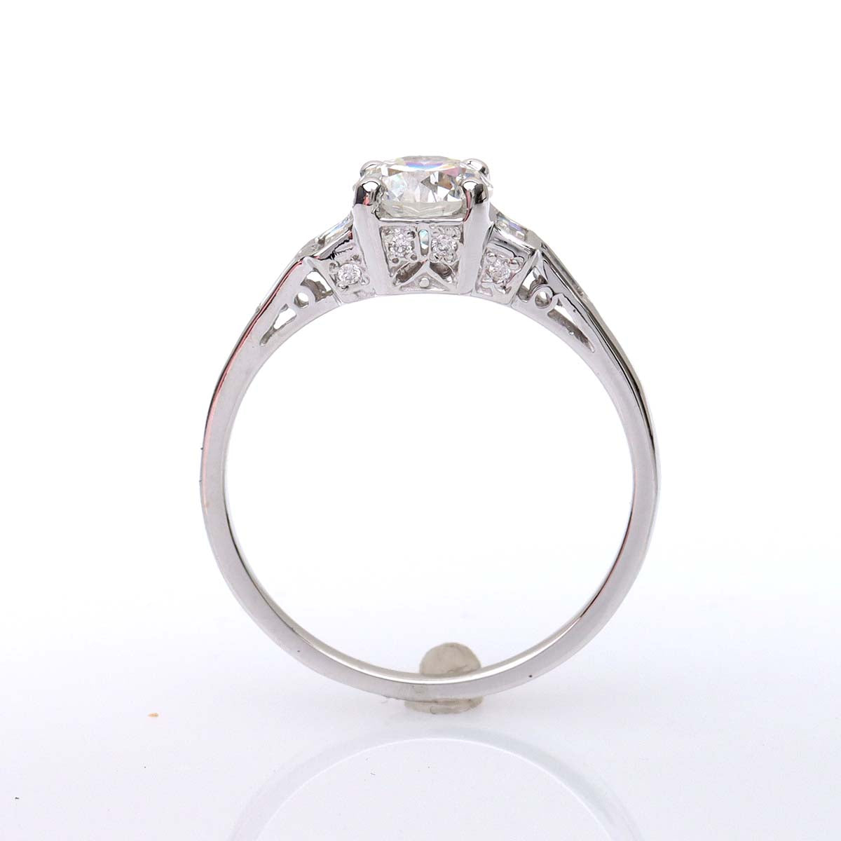Replica Art Déco Engagement Ring #3165-6 - Engagement Rings