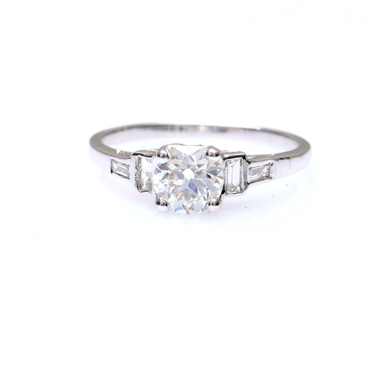 Replica Art Déco Engagement Ring #3165-6 - Engagement Rings