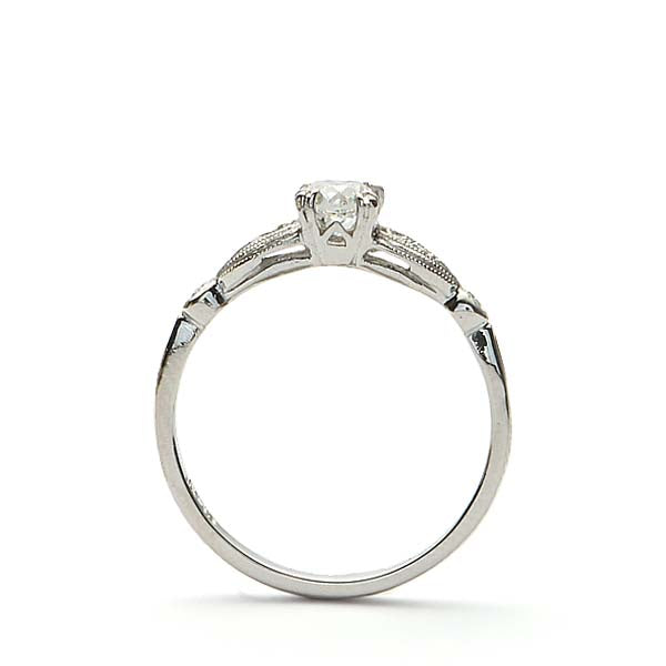 Replica Art Deco  Engagement Ring #3334-7 - Leigh Jay & Co