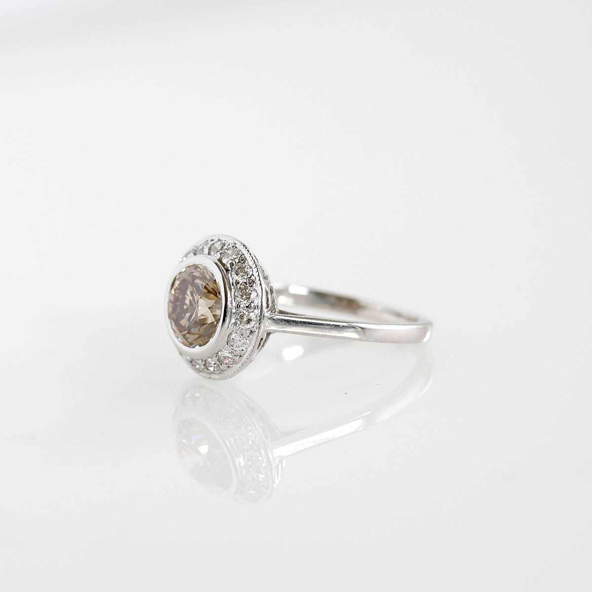 Replica Art Deco Halo Engagement Ring #3210-2 Default Title