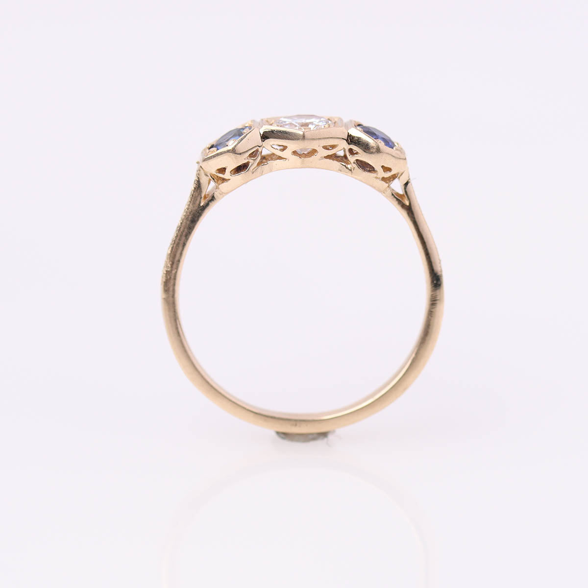 Replica Art Déco Three Stone Ring #3305-6 - Engagement Rings