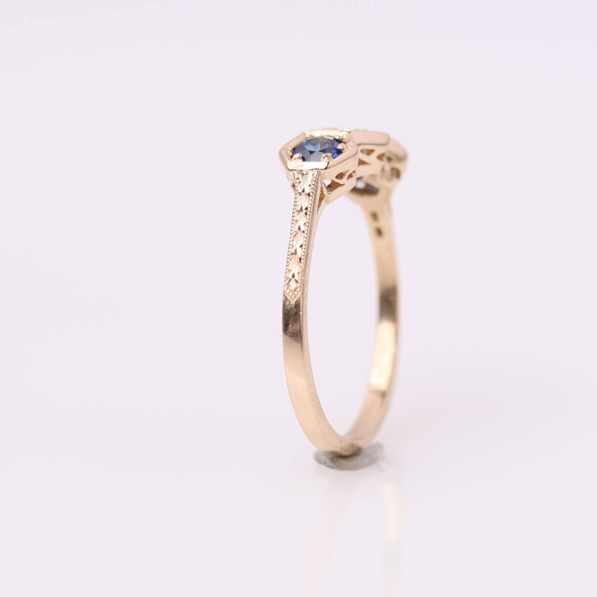 Replica Art Déco Three Stone Ring #3305-6 - Engagement Rings