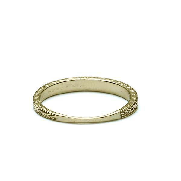 Replica Art Deco Wedding band #L1001 18k - Wedding Bands