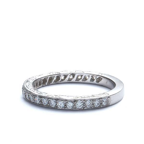 Replica Art Deco Wedding Band #L1064 PLAT - Leigh Jay & Co.