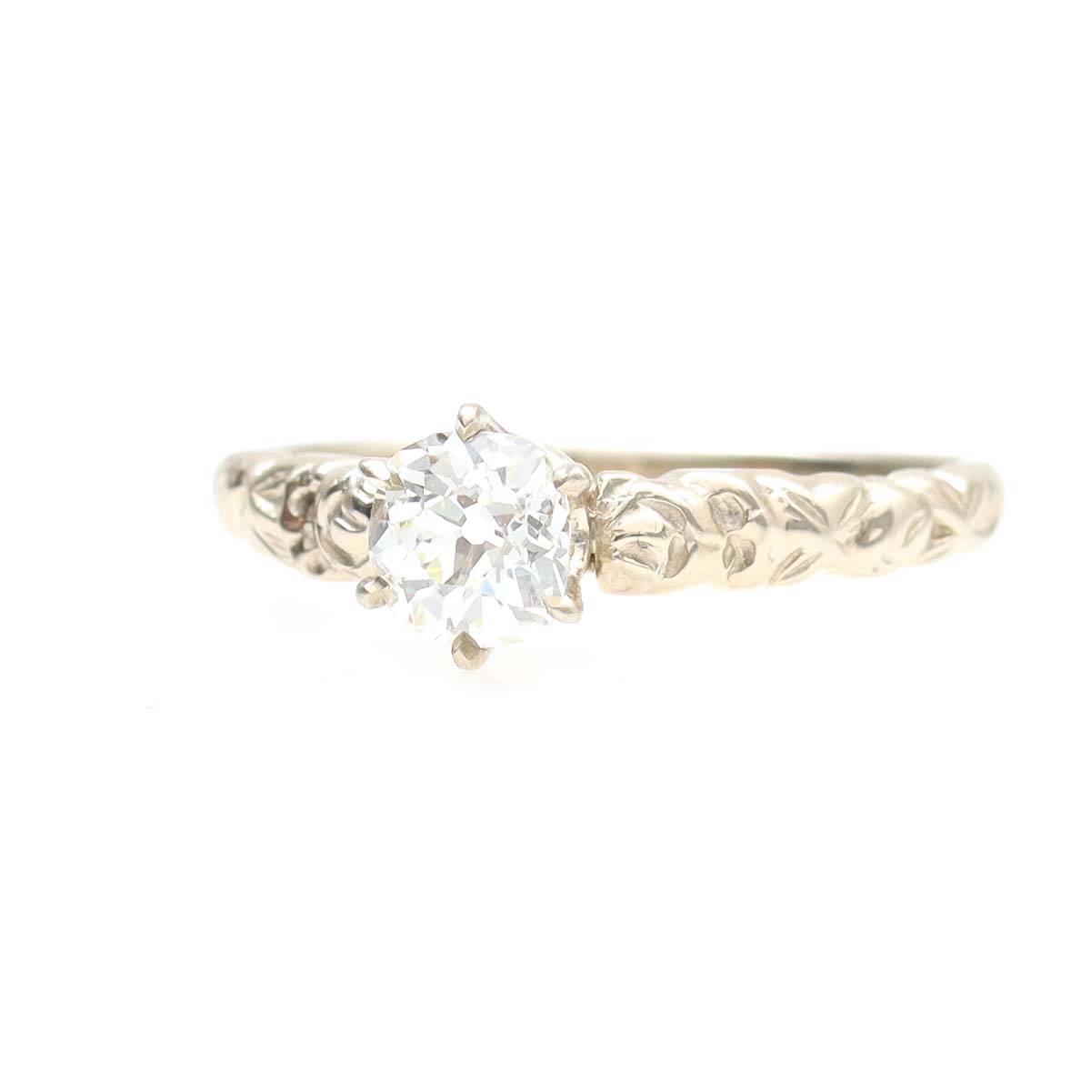 Replica Art Nouveau Engagement Ring #3383-2 - Engagement Rings