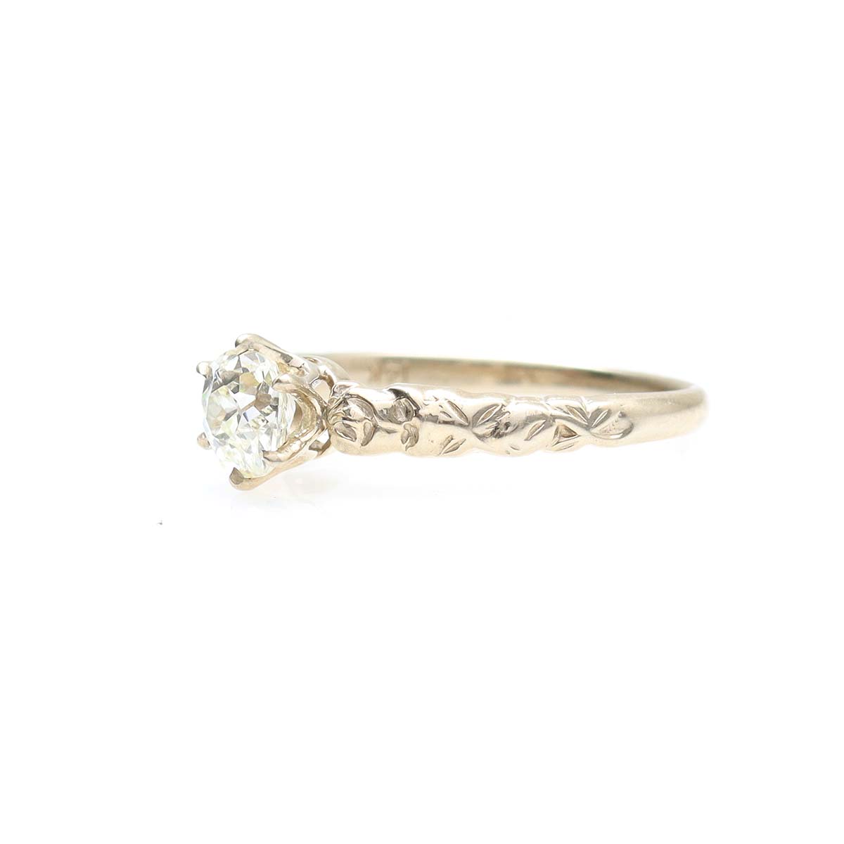 Replica Art Nouveau Engagement Ring #3383-2 - Engagement Rings