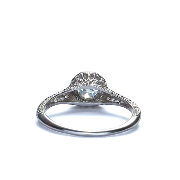Replica Early Art Deco Diamond Engagment Ring. #3373-07 - Leigh Jay & Co
