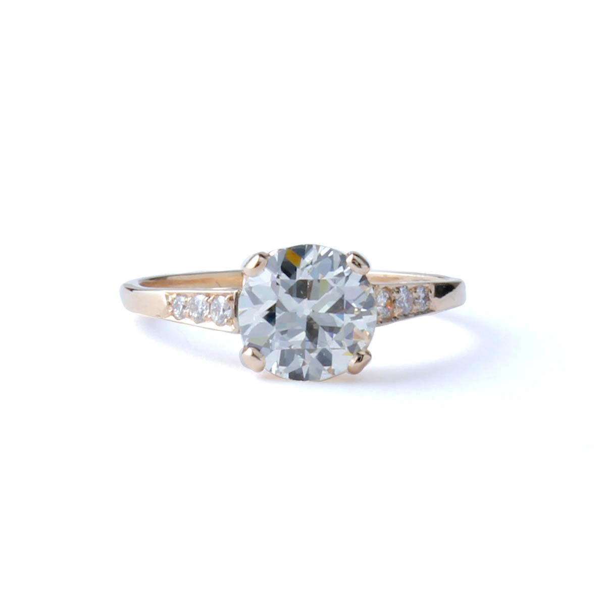 Replica Early Art Deco Engagement Ring #3400-8 - Engagement Rings