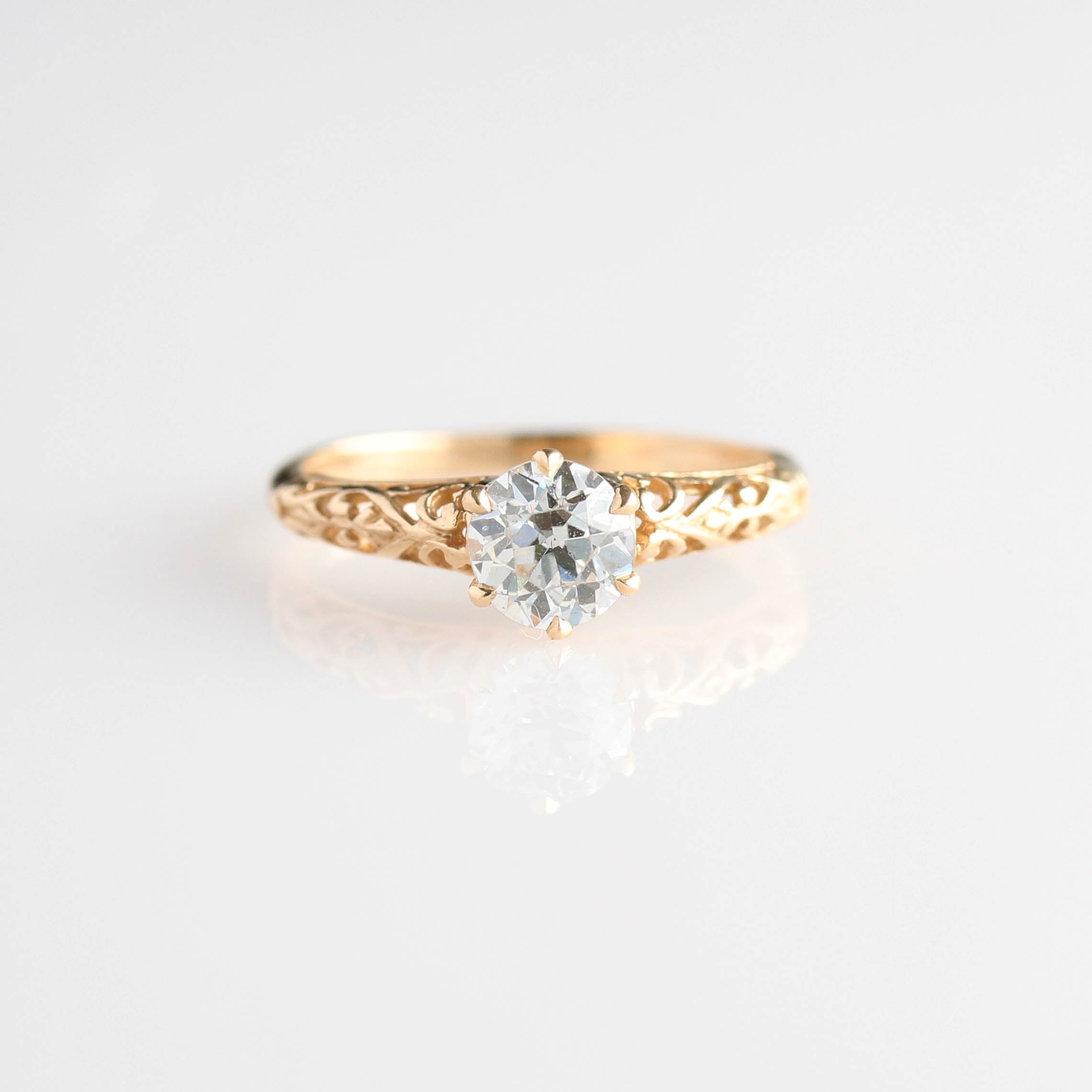 Replica Edwardian Engagement Ring #1022-17 Default Title