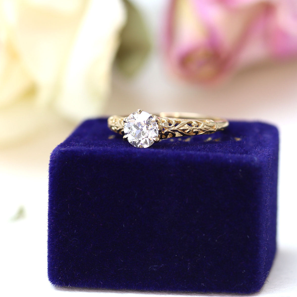 Replica Edwardian Engagement Ring #1022-17 Default Title