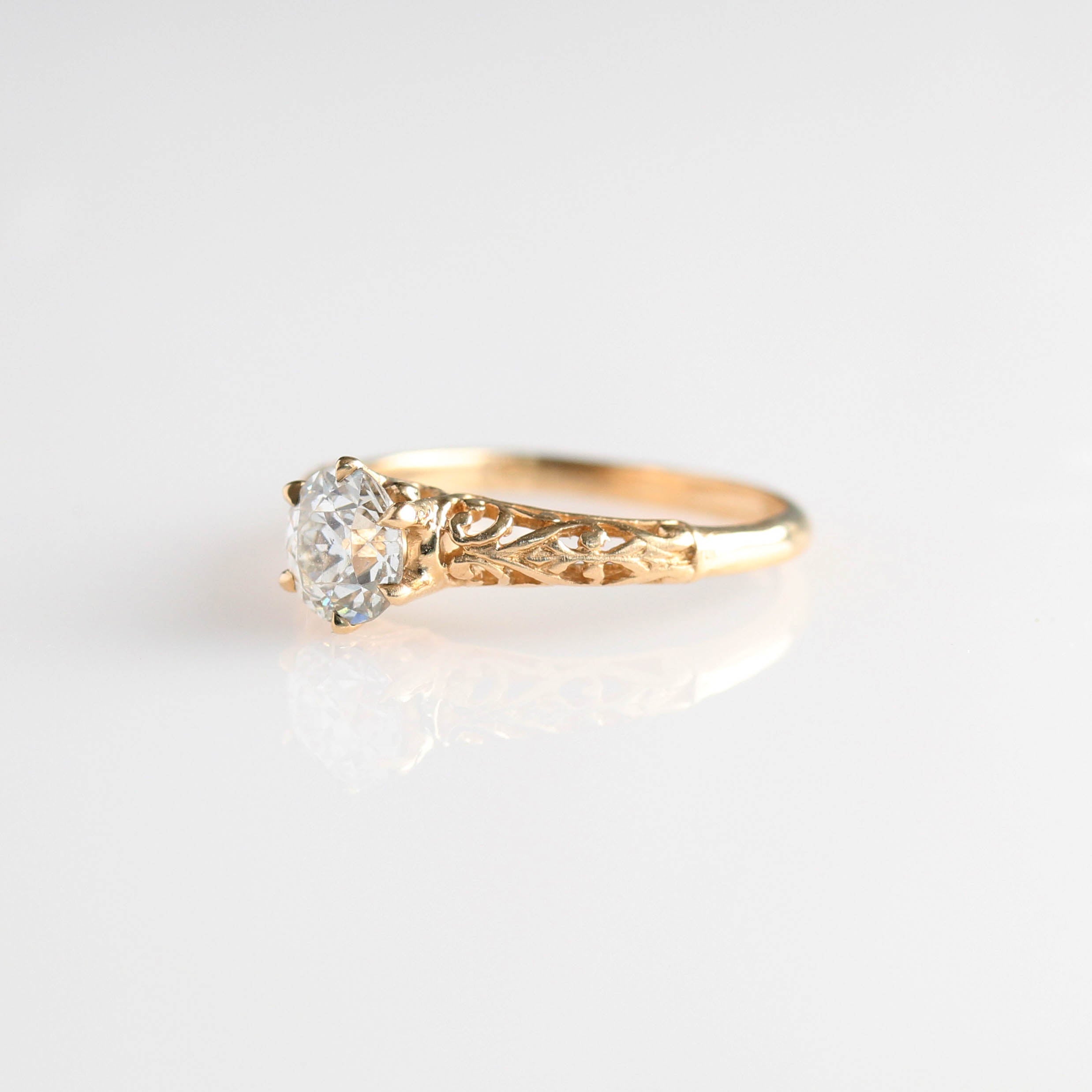 Replica Edwardian Engagement Ring #1022-17 Default Title