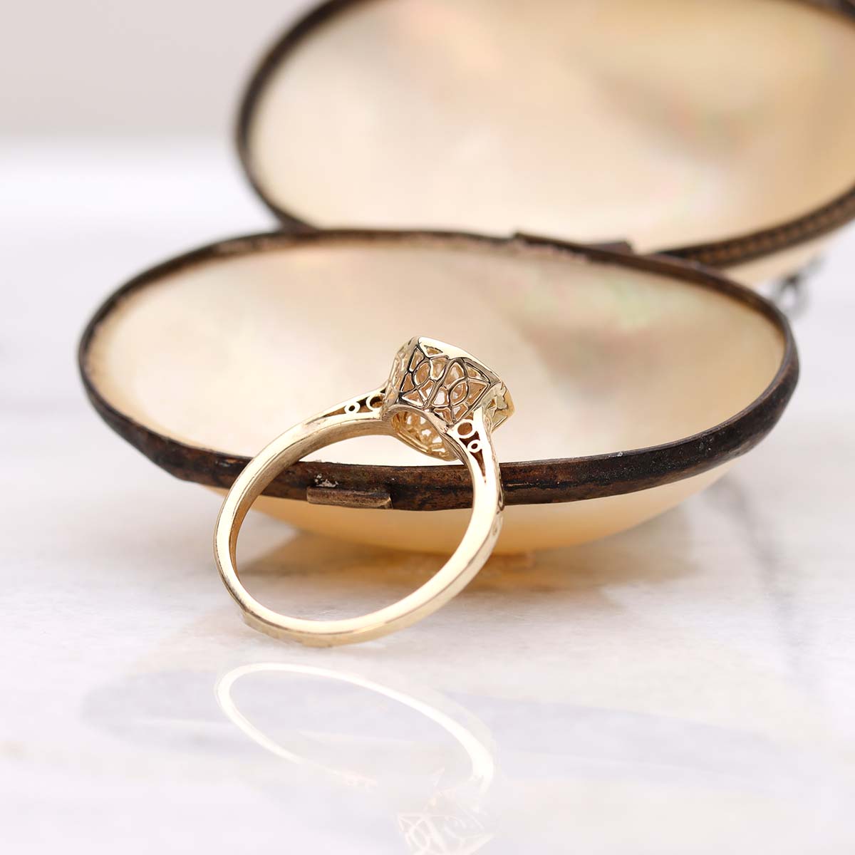 Replica Edwardian Engagement Ring #3102-4 - Engagement Rings