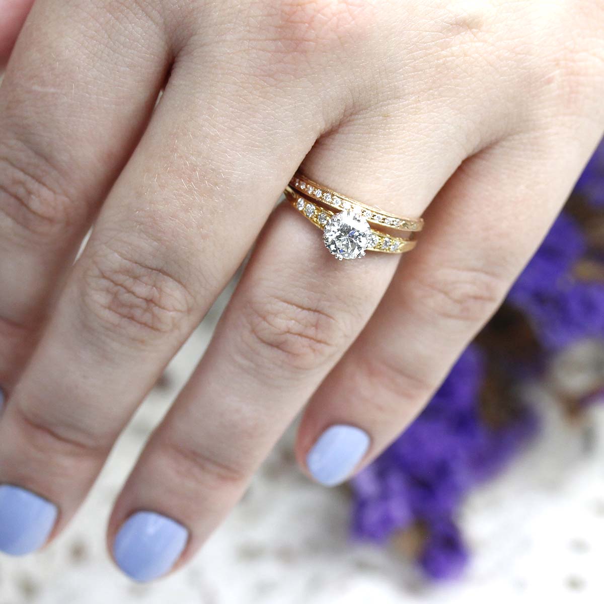 Replica Edwardian Engagement ring. #31302T-02 Default Title