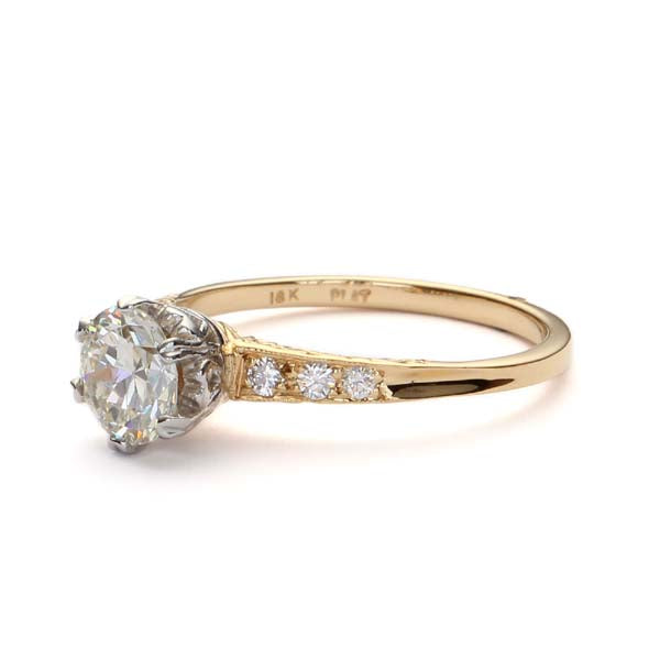 Replica Edwardian Engagement ring. #31302T-02 - Engagement Rings