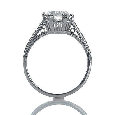 Replica Edwardian  engagement ring #3158-2 - Leigh Jay & Co