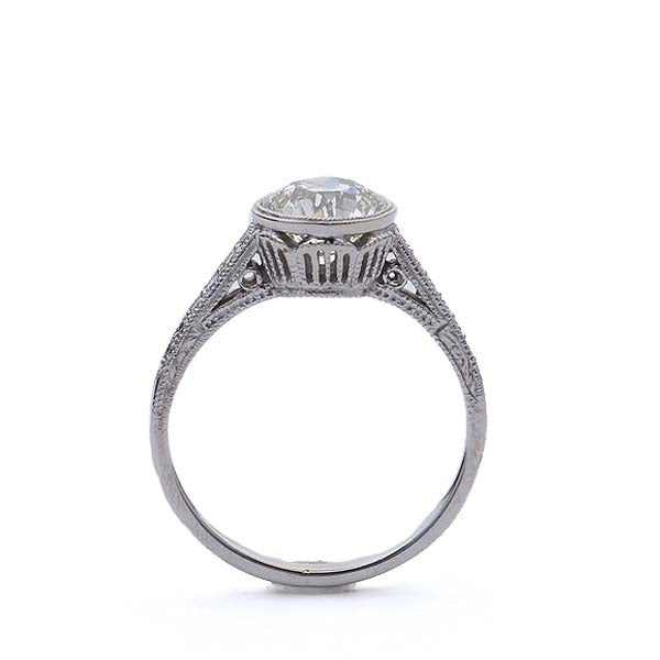 Replica Edwardian  engagement ring #3158-2 - Leigh Jay & Co