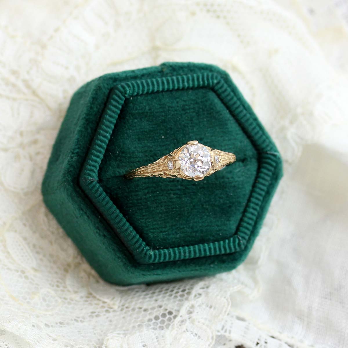 Replica Edwardian Engagement Ring #3257-25 Default Title